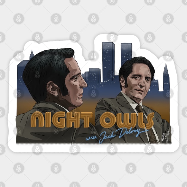 Late Night w/ the Devil: Night Owls Sticker by 51Deesigns